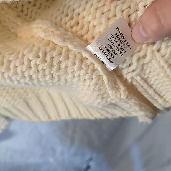 Arula Pink‎ 3D Bow Cream Open Cardigan Chunky-knit Boho Cottagecore Size X (XL) - Picture 8 of 13